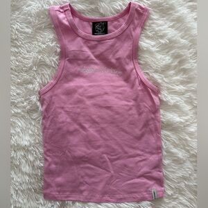 Hello Kitty Pink Tank Top with Rhinestone Accents